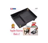SupaDec Decorating 7 inch Plastic Celling Paint Tray Black x2