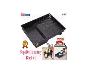 SupaDec Decorating 7 inch Plastic Celling Paint Tray Black x2