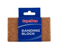 Supadec Decorator Cork Sanding Block Brown (11Cm X 9.5Cm X 3Cm)