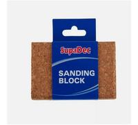 Supadec Decorator Cork Sanding Block - Compressed Cork Sanding Tool - Premium Sanding Block For Wood - Metal & Plastic