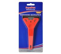 SupaDec Decorator Window Scraper | Angled Handle Scraper with Safety Guard | Durable Scraper for Paint - Adhesive and Residue Removal from Glass and Smooth Surfaces