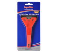 Supadec Decorator Window Scraper - Angled Handle With Safety Guard For Paint & Residue Removal Decoration Scraper