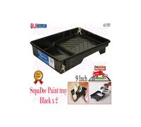 SupaDec DIY Professional 9 inch Plastic Paint Tray British Made x 2