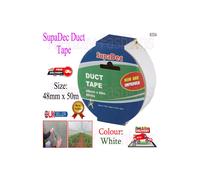 SupaDec Duct Gaffer Waterproof Repair Cloth Tape 48mm x 50m White