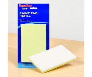 SupaDec Fine Fibre Paint Pad Refill 150mm X 100mm 6X4 Inch Decorating Cutting In Edging