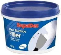 Supadec Fine Surface Filler White 600G - Ready Mixed Filler Putty Tub - Premium Filler For Interior & Exterior Minor Repairs