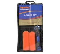 Supadec Foam Paint Roller Set Orange/black (4In)