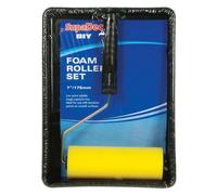 SupaDec Foam Roller & Tray Set in Black SupaDec Black