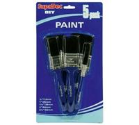 Supadec General Purpose Paint Brush, 5 Pcs Set - Diy Decorating Paint Brushes - Premium Brushes For Walls - Ceilings & Furniture