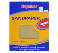 SupaDec General Purpose Sandpaper Pack 30 Medium M2