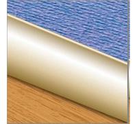 Supadec Gold Effect Floor Edging Strip - 900mm X 30mm Aluminium Trim With Fixings - Universal Flooring Edge For Carpet - Vinyl