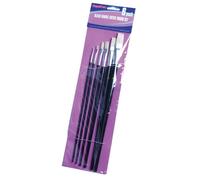 SupaDec Handle Artist Brush Set (Pack of 6) in Black SupaDec Black