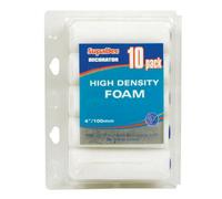 SupaDec High-Density Foam Mini Roller (Pack of 10) in White SupaDec White