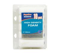 SupaDec High Density Foam Mini Roller Refills - Pack of 10 | 4"/100mm Mini Paint Roller Sleeves | Trade Quality Foam Heads for Gloss Paints & Smooth Finishes