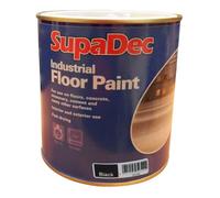 Supadec Industrial Floor Paint 1L - Black | Premium Hard-Wearing Floors Coating | For Concrete - Masonry - Cement & More | Interior & Exterior Use | Fast Drying Durable Floor Paint