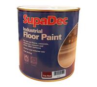 Supadec Industrial Floor Paint 1L - Tile Red | Premium Hard-Wearing Floors Coating | For Concrete - Masonry - Cement & More | Interior & Exterior Use | Fast Drying Durable Floor Paint
