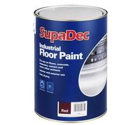 Supadec Industrial Floor Paint Tile Red, 5L - Fast Drying Interior & Exterior Paint For Concrete - Masonry & Cement Floors