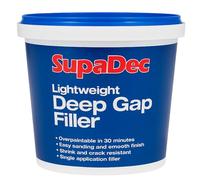 SupaDec Lightweight Deep Gap Filler 1L | Ready Mixed Flexible Filler for Deep Cracks & Holes | Quick Dry, Easy Sanding & Paintable Finish