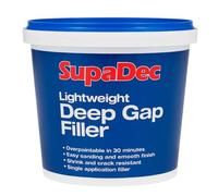 SupaDec Lightweight Deep Gap Filler 1L | Ready Mixed Flexible Filler for Deep Cracks & Holes | Quick Dry, Easy Sanding & Paintable Finish