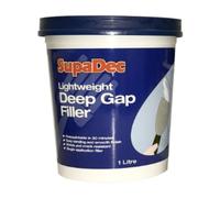 SupaDec Lightweight Deep Gap Filler - 1L | Single Application Filler for Large Cracks & Holes | Quick-Drying - Over-Paintable in 30 Minutes | Smooth - Easy-Sanding Finish | Shrink & Crack Resistant