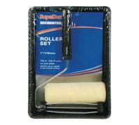 SupaDec Low Splatter Paint Roller Set in Black SupaDec Black