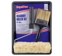 SupaDec Masonry Paint Roller Kit With 4" Brush