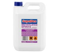 Supadec Methylated Spirit 5L - Multi Purpose Fuel & Cleaning Solution Spirit For Domestic & Outdoor Use