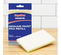 SupaDec Mohair Foam Paint Pad Refill 150mm X 100mm 6 X 4 Inch Decorating