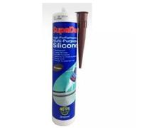 Supadec Multi-Purpose Silicone Sealant - Brown, 310Ml - Waterproof - Flexible Rubber Seal - Sealant For Interior & Exterior Use