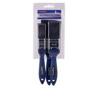 Supadec No Bristle Loss Paint Brush Set Pack Of 3 - Premium Brushes - Synthetic Filaments, Soft Handles & Stainless Steel Ferrules
