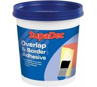 Supadec Overlap & Border Wallpaper Adhesive Paste 500G - High-Tack Vinyl Strong Adhesive Glue For Wallpaper Repairs & Borders