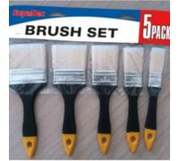 Supadec Paint Brush Set - Pack Of 5 Multi-Size Paint Brushes For Diy - Painting & Decorating - 25mm To 75mm