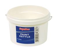 SupaDec Paint Kettle - 1L | Durable Plastic Paint Bucket | Lightweight Paint Tub for DIY & Trade Use | Ideal for Brushes & Small Rollers | Easy-Carry Handle | 1 Litre Capacity
