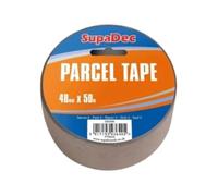 Supadec Parcel Tape - 48mm x 50m | Strong Packing Tape for Boxes & Parcels | High Adhesion Packaging Tape for Secure Sealing - Shipping & Storage | Durable Tape for Home - Office & Warehouse Use