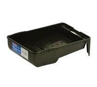 Supadec Plastic Paint Tray Black, 7 Inch, 175mm - Pack Of 2 - Durable Paint Roller Tray For Mini Rollers - Ideal For Diy Projects