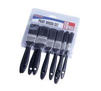 SupaDec Polyester Brush Set (10 Pack) in Black SupaDec Black