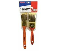 SupaDec Polyester Brush Set (2 Pack) in Dark Brown SupaDec Dark Brown