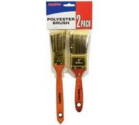 Supadec Polyester Paint Brush 2 Pcs Set - Multi-Purpose Paint Brushes For Walls - Ceilings - Furniture & Paste Application