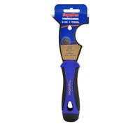 SupaDec Professional 5-in-1 Tool with Soft Grip Handle | Scraper - Lid Lever - Roller Cleaner - Raker & Draw Scraper | Multi-Purpose Decorating Hand Tool for Painting & DIY