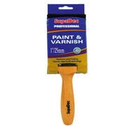 Supadec Professional Paint & Varnish Brush 1 Inch, 25mm - Maximum Paint Holding - Beaver Tail Handle - Trade Quality Bristles