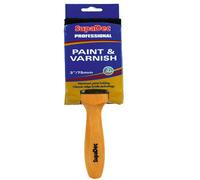 Supadec Professional Paint & Varnish Brush 3 Inch, 75mm - Maximum Paint Holding - Beaver Tail Handle - Trade Quality Bristles
