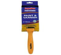 Supadec Professional Paint & Varnish Brush 4 Inch, 100mm - Maximum Paint Holding - Beaver Tail Handle - Trade Quality Bristles