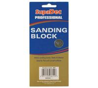 Supadec Professional Sanding Block - Moulded Plastic - Foam Base - Premium Sanding Block For Wood - Metal & Plastic Surfaces