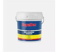 Supadec Ready Mixed Wallcovering Adhesive 2.4Kg - Strong Grab - Easy Spread Wallpaper Paste - Wallcovering Heavy Duty Adhesive