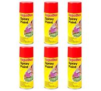 SupaDec Spray Paint, Multi-Purpose, Quick Dry Aerosol, Smooth Finish, High Coverage, Easy-to-Use DIY Paint for Home Improvement, Craft Projects & Decorative (Orange, 400ml, Pack of 6)