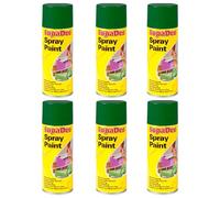 SupaDec Spray Paint, Multi-Purpose, Quick Dry Aerosol, Smooth Finish, High Coverage, Easy-to-Use DIY Paint for Home Improvement, Craft Projects & Decorative (Green, 400ml, Pack of 6)