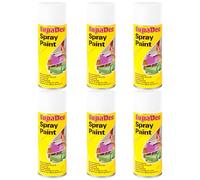 SupaDec Spray Paint, Multi-Purpose, Quick Dry Aerosol, Smooth Finish, High Coverage, Easy-to-Use DIY Paint for Home Improvement, Craft Projects & Decorative (Gloss White, 400ml, Pack of 6)