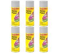 SupaDec Spray Paint, Multi-Purpose, Quick Dry Aerosol, Smooth Finish, High Coverage, Easy-to-Use DIY Paint for Home Improvement, Craft Projects & Decorative (Grey, 400ml, Pack of 6)