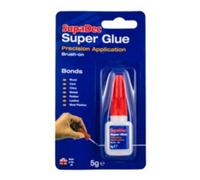 Supadec Super-Glue Brush On Clear, 5G - Fast-Setting Adhesive Glue With Precision Application Brush - Extra Strong Glue Adhesive