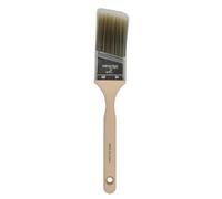 SupaDec Synthetic Angled Long Handled Brush - 2"/50mm | Superior Finish Paint Brush | Angled Synthetic Filaments | Maple Wood Handle | Precision Cutting-In & Large Surface Coverage